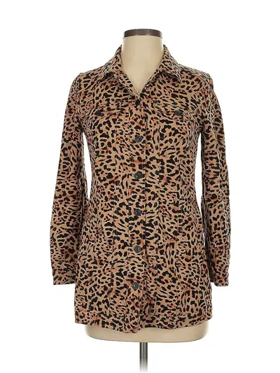 Pre-owned Chico's Coat In Brown