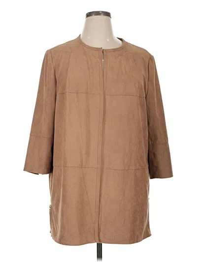 Pre-owned Chico's Coat In Brown