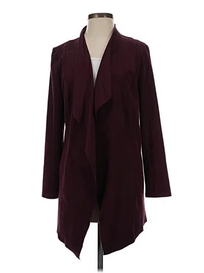 Pre-owned Chico's Coat In Burgundy