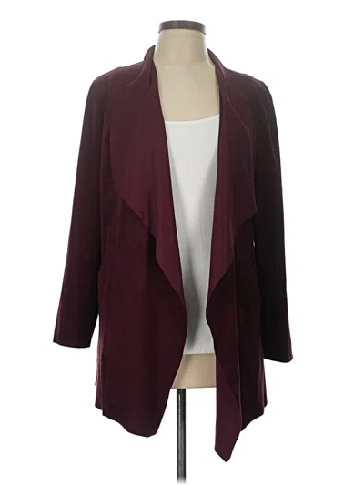 Pre-owned Chico's Coat In Burgundy