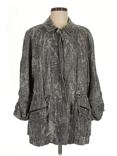 Pre-owned Chico's Coat In Gray