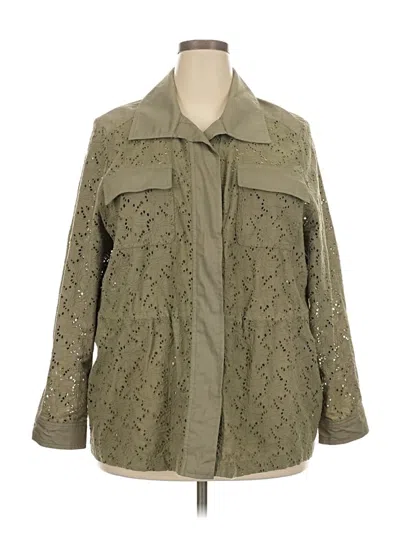 Pre-owned Chico's Coat In Green