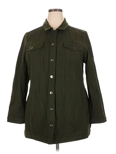 Pre-owned Chico's Coat In Green