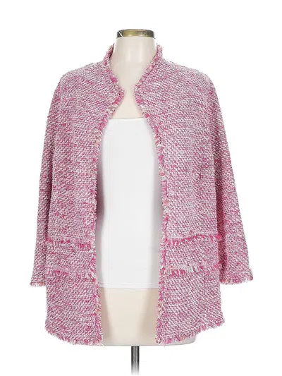 Pre-owned Chico's Coat In Pink