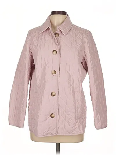 Pre-owned Chico's Coat In Pink