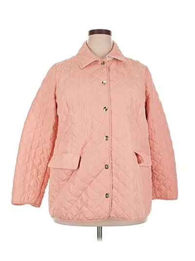 Pre-owned Chico's Coat In Pink