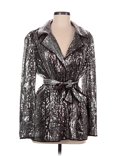 Pre-owned Chico's Coat In Silver