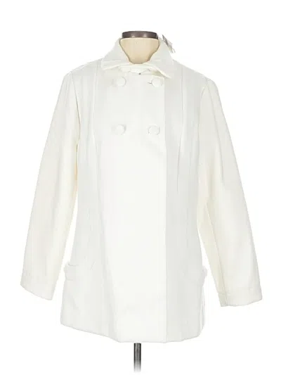Pre-owned Chico's Coat In White