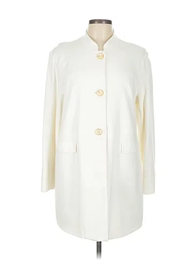 Pre-owned Chico's Coat In White