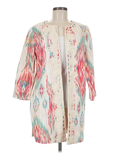 Pre-owned Chico's Coat In White