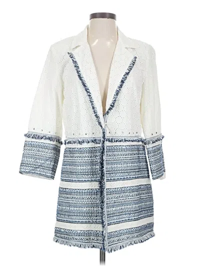 Pre-owned Chico's Coat In White