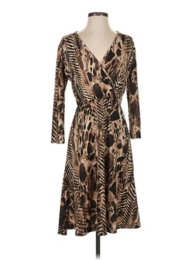 Pre-owned Chico's Cocktail Dress In Brown