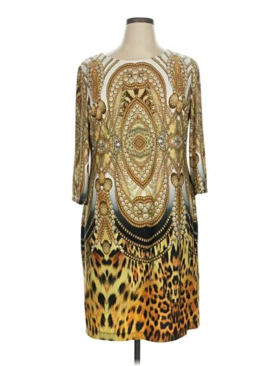 Pre-owned Chico's Cocktail Dress In Gold