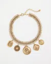 Chico's Coin Charm Necklace |  In Gold
