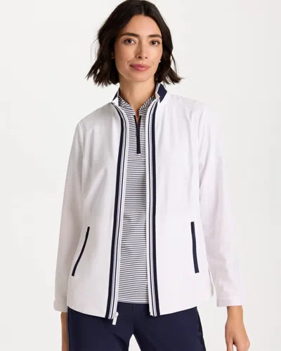 Chico's Colorblock Jacket In White