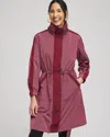 Chico's Contrast Anorak Jacket In Rosewood Size Xl |  Zenergy In Rosewood