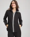 Chico's Contrast Jacket In Black In Black
