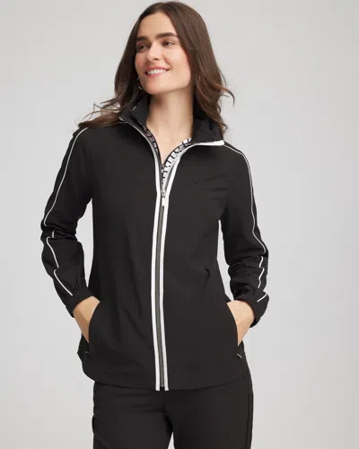Chico's Contrast Jacket In Black