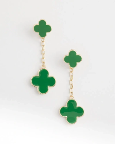 Chico's Convertible Linear Earrings |  In Verdant Green