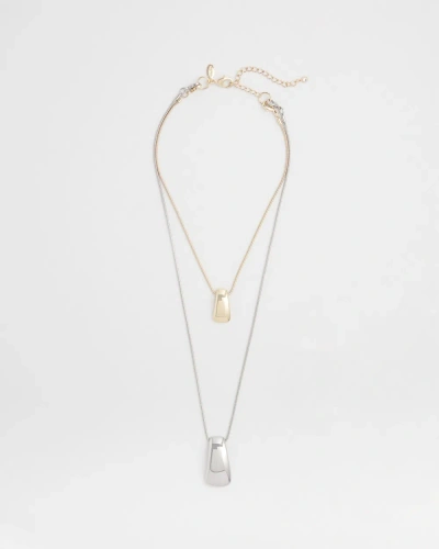 Chico's Convertible Pendant Necklace |  In Mixed Metals