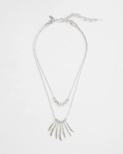 Chico's Convertible Pendant Necklace |  In Metallic