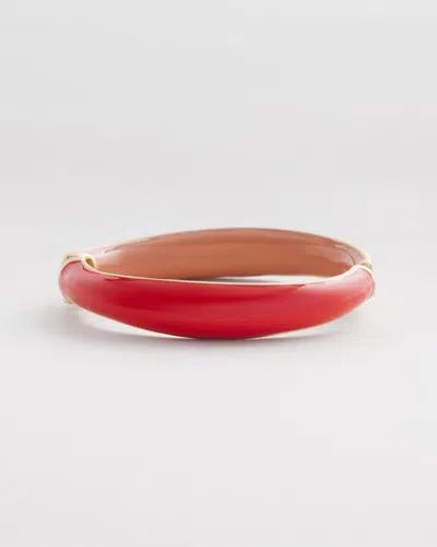 Chico's Coral Hinge Bangle Bracelet |