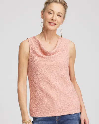 Chico's Cowl-neck Tank Top In French Blush Size 12/14 |