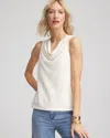 Chico's Cowl-neck Tank Top In White Size 20/22 |  In Ecru