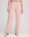 Chico's Crepe Side-zip Tapered Ankle Pants In French Blush Size 14 |  In French Blush