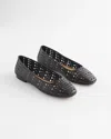 Chico's Cutout Ballet Flats In Black In Black
