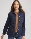 Chico's Denim Field Jacket In Morning Star Indigo