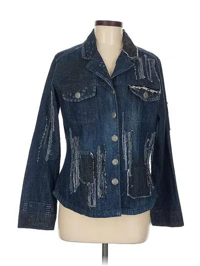 Pre-owned Chico's Denim Jacket In Blue