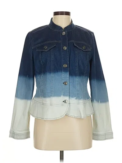 Pre-owned Chico's Denim Jacket In Blue