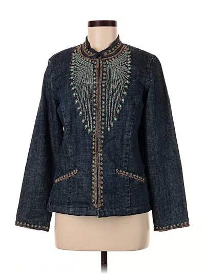 Pre-owned Chico's Denim Jacket In Blue
