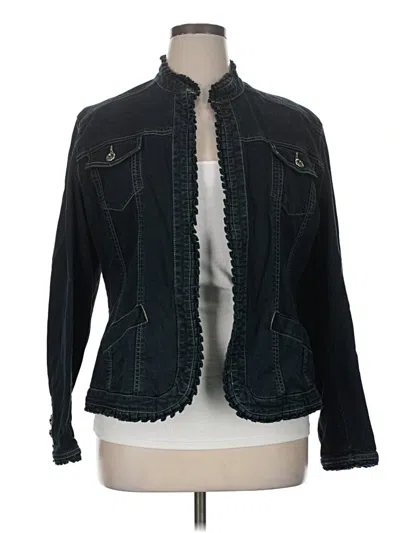 Pre-owned Chico's Denim Jacket In Blue
