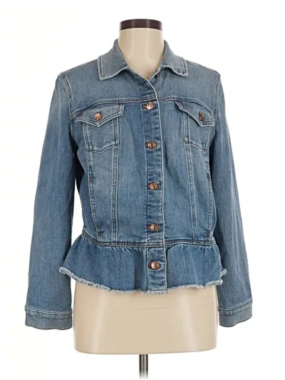 Pre-owned Chico's Denim Jacket In Blue