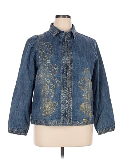 Pre-owned Chico's Denim Jacket In Blue