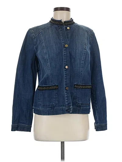 Pre-owned Chico's Denim Jacket In Blue