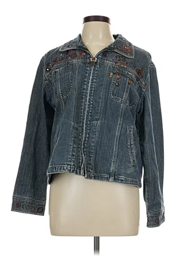 Pre-owned Chico's Denim Jacket In Blue