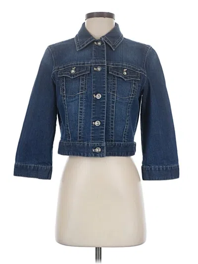 Pre-owned Chico's Denim Jacket In Blue