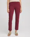 Shop Chico's Denim Pull-on Ankle Jeggings In Size 16 |  In Blackcurrant