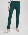 CHICO'S DENIM PULL-ON ANKLE JEGGINGS IN GREEN SIZE 16 | CHICO'S