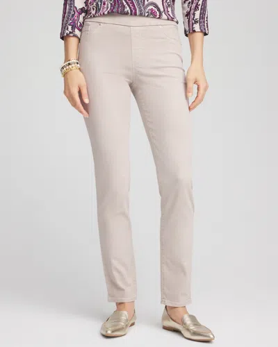 Chico's Denim Pull-on Ankle Jeggings In Gray Size 20 |  In Helium