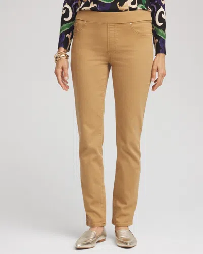 Chico's Denim Pull-on Jeggings In Camel