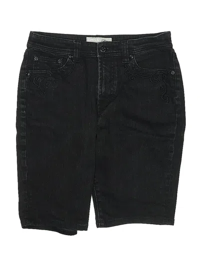 Pre-owned Chico's Denim Shorts In Black