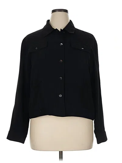 Pre-owned Chico's Design 3/4 Sleeve Blouse In Black
