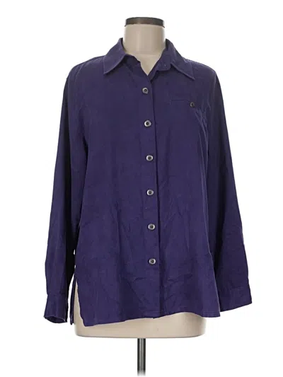 Pre-owned Chico's Design 3/4 Sleeve Blouse In Purple