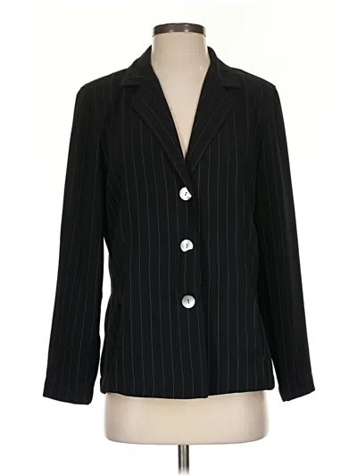 Pre-owned Chico's Design Blazer Jacket In Black
