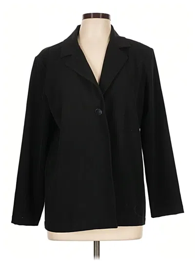 Pre-owned Chico's Design Blazer Jacket In Black