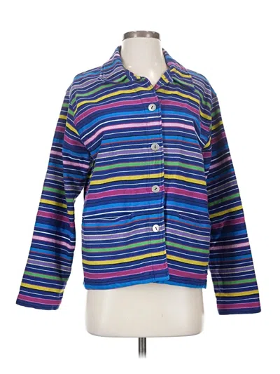 Pre-owned Chico's Design Blazer Jacket In Blue